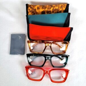 Hummingbird Womens Santa Fe Set of 3 Auto Tint Blue Light Sun Readers Bolds +3.5